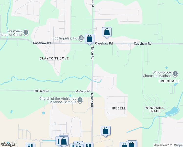 map of restaurants, bars, coffee shops, grocery stores, and more near 100 Southridge Drive in Madison