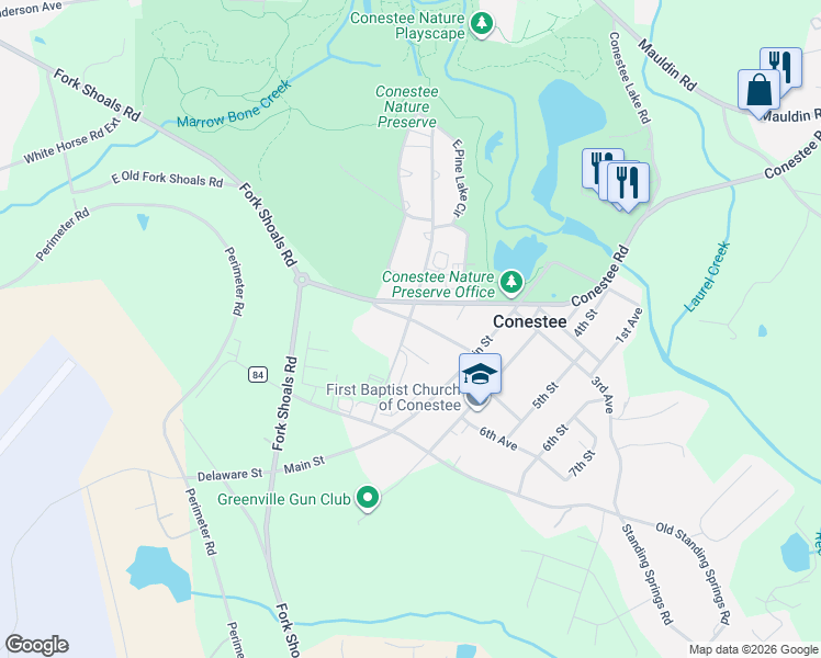 map of restaurants, bars, coffee shops, grocery stores, and more near 434 4th Avenue in Greenville