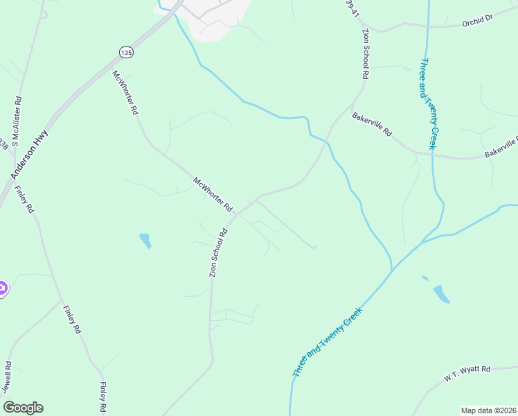 map of restaurants, bars, coffee shops, grocery stores, and more near 1027 Zion School Road in Easley