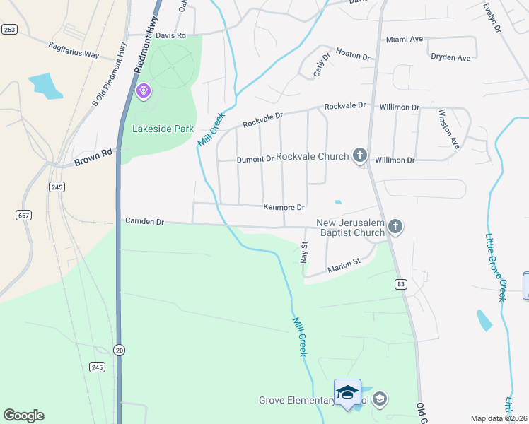 map of restaurants, bars, coffee shops, grocery stores, and more near 402 Kenmore Drive in Piedmont