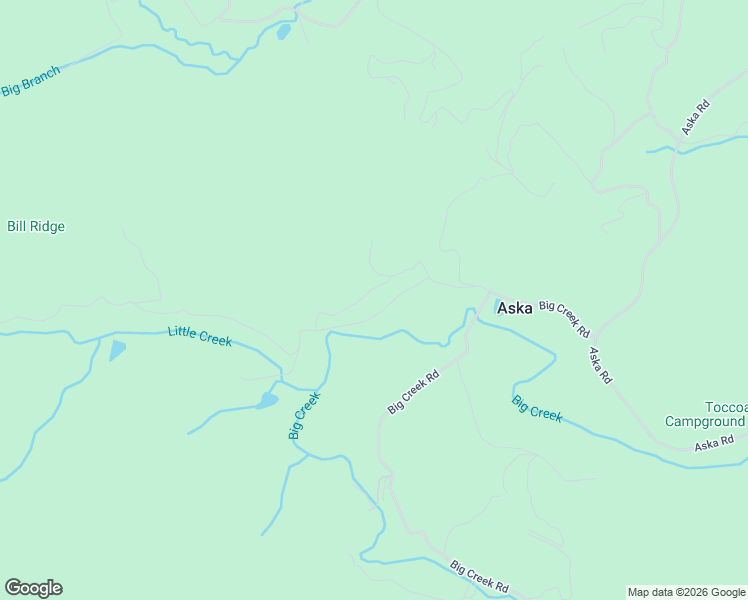 map of restaurants, bars, coffee shops, grocery stores, and more near 195 Little Creek Trail in Cherry Log