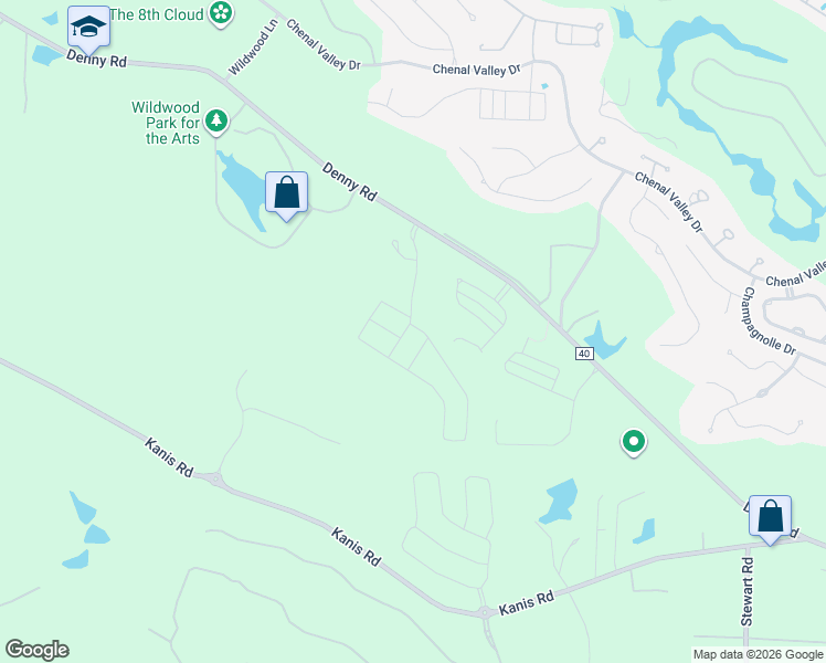 map of restaurants, bars, coffee shops, grocery stores, and more near 301 Wildcreek Boulevard in Little Rock