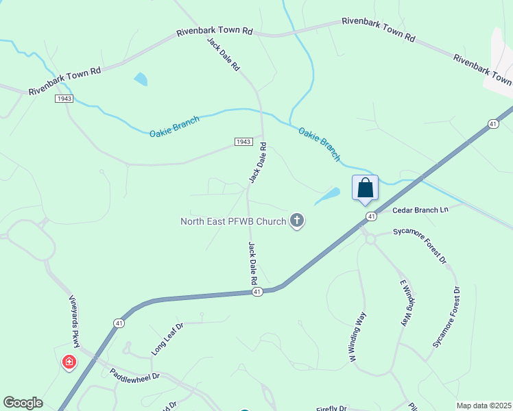 map of restaurants, bars, coffee shops, grocery stores, and more near 533 Jack Dale Road in Wallace