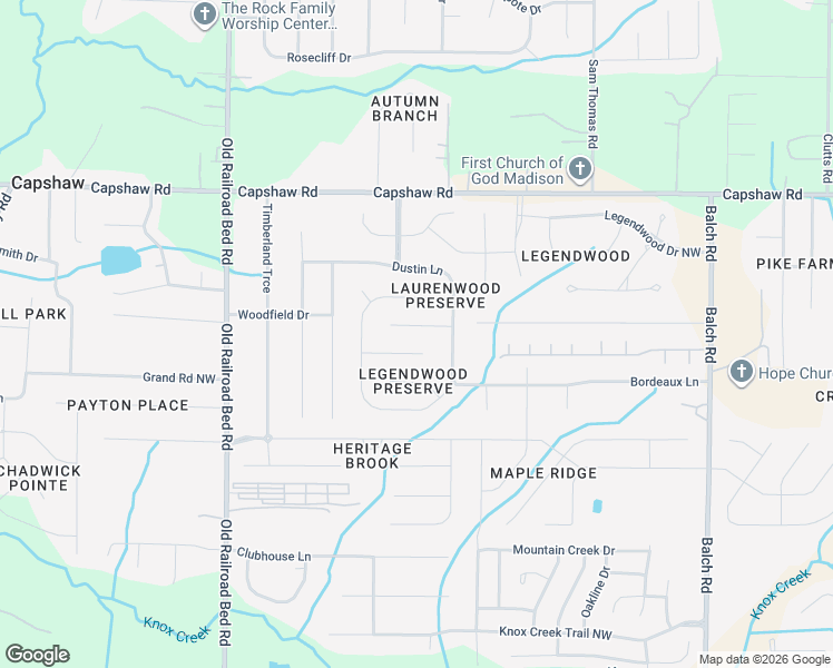 map of restaurants, bars, coffee shops, grocery stores, and more near 104 Canning Place Northwest in Madison