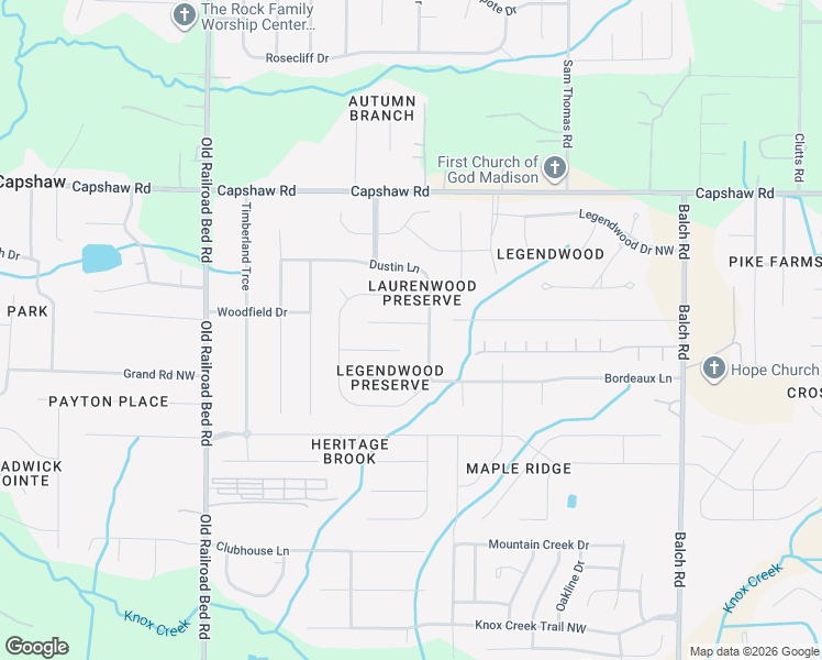 map of restaurants, bars, coffee shops, grocery stores, and more near 104 Canning Place Northwest in Madison