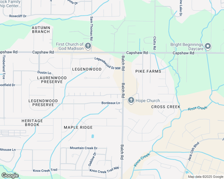 map of restaurants, bars, coffee shops, grocery stores, and more near 107 Barons Court Northwest in Madison