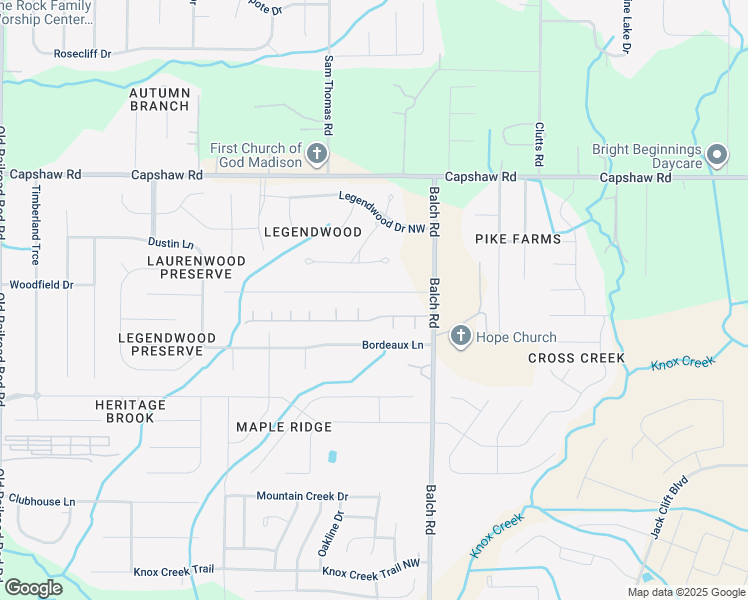 map of restaurants, bars, coffee shops, grocery stores, and more near 107 Barons Court Northwest in Madison