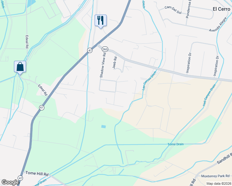 map of restaurants, bars, coffee shops, grocery stores, and more near 11 Tome Road in Los Lunas