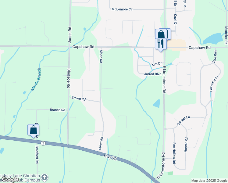 map of restaurants, bars, coffee shops, grocery stores, and more near 27076 Red Acres Lane in Athens