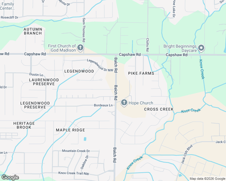 map of restaurants, bars, coffee shops, grocery stores, and more near 1730 Balch Road in Madison