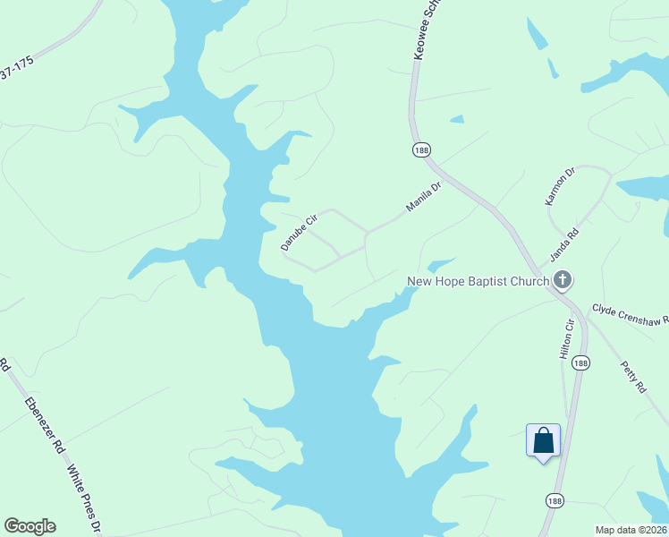 map of restaurants, bars, coffee shops, grocery stores, and more near 13017 Danube Circle in Seneca