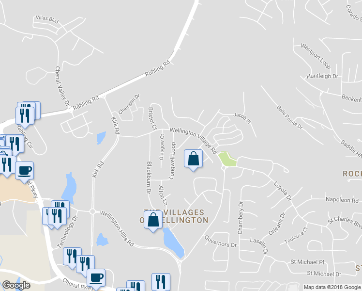 map of restaurants, bars, coffee shops, grocery stores, and more near 99 Catlett Lane in Little Rock