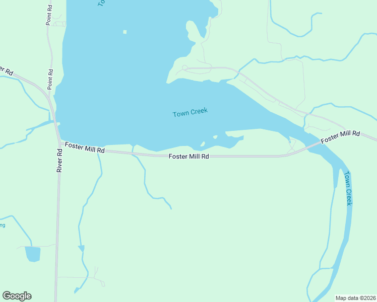 map of restaurants, bars, coffee shops, grocery stores, and more near 625 Foster Mill Road in Town Creek