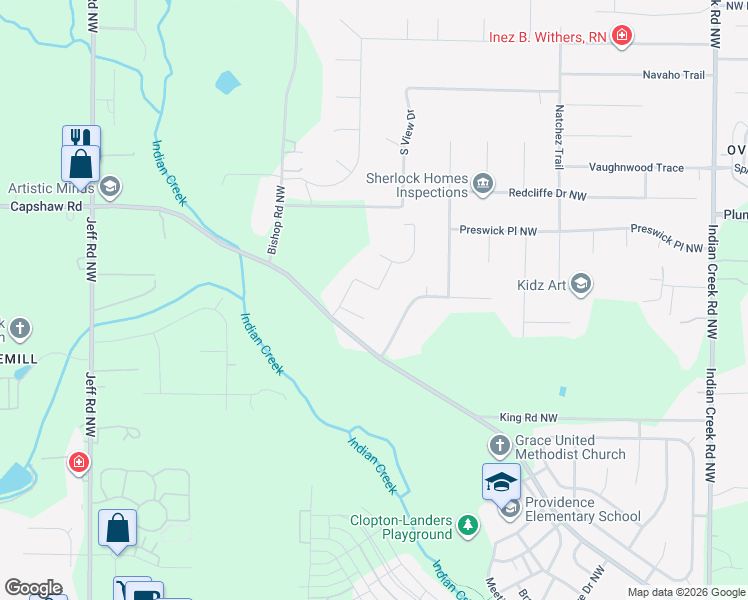map of restaurants, bars, coffee shops, grocery stores, and more near 117 Todd Whitt Lane in Huntsville