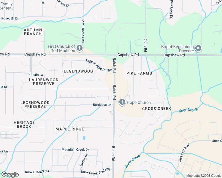 map of restaurants, bars, coffee shops, grocery stores, and more near 1761 Balch Road in Madison
