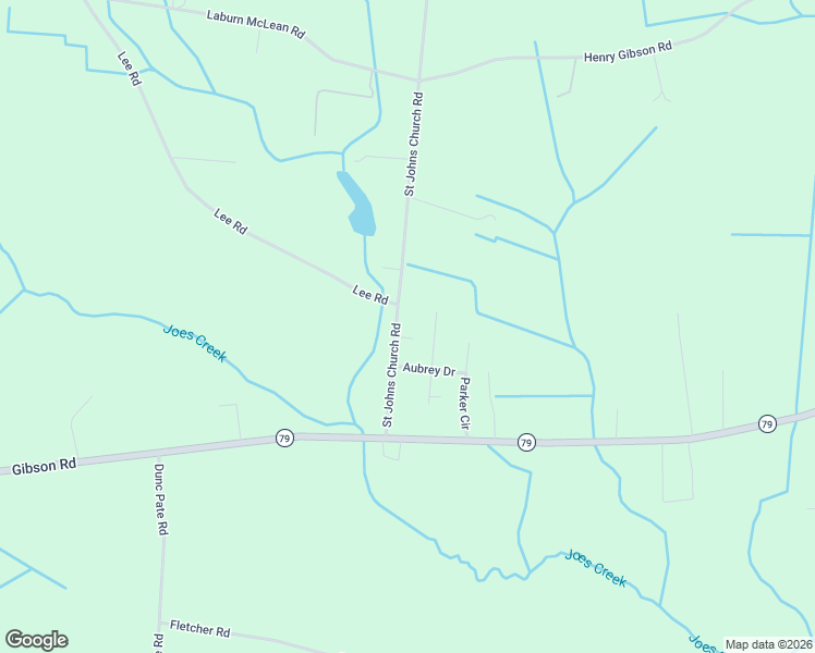 map of restaurants, bars, coffee shops, grocery stores, and more near 14481 Saint Johns Church Road in Gibson