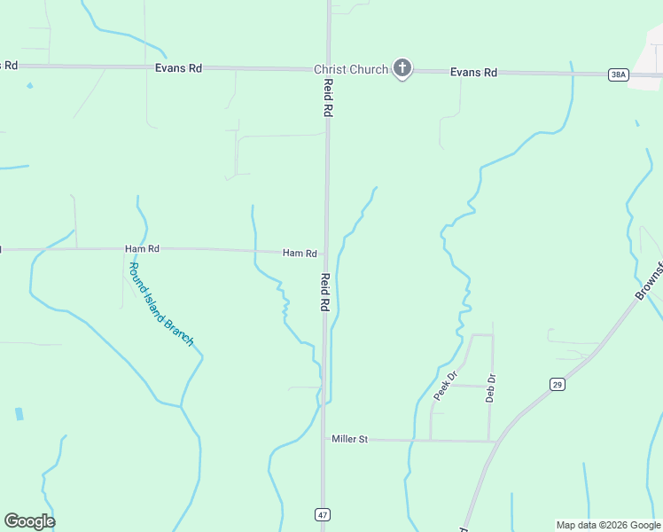map of restaurants, bars, coffee shops, grocery stores, and more near 14182-14588 Reid Road in Athens