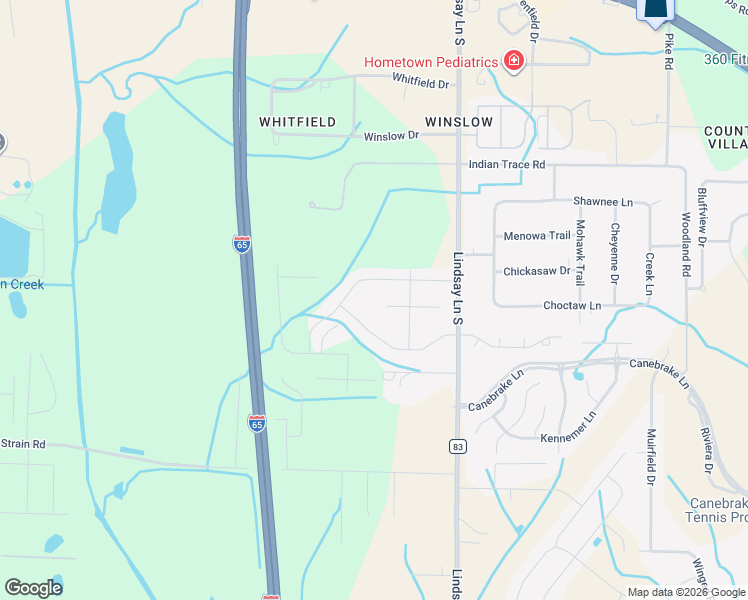 map of restaurants, bars, coffee shops, grocery stores, and more near 1903 County Road 83 in Athens