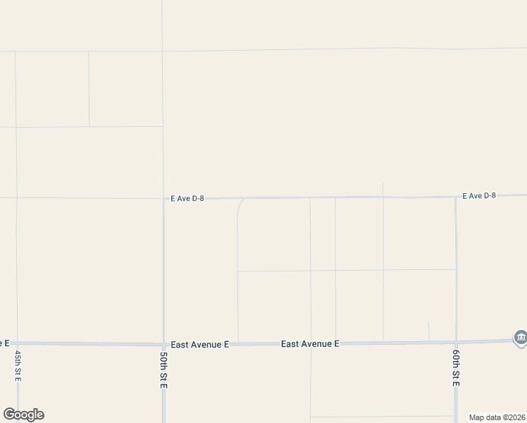 map of restaurants, bars, coffee shops, grocery stores, and more near 0 East Avenue D-8 in Lancaster