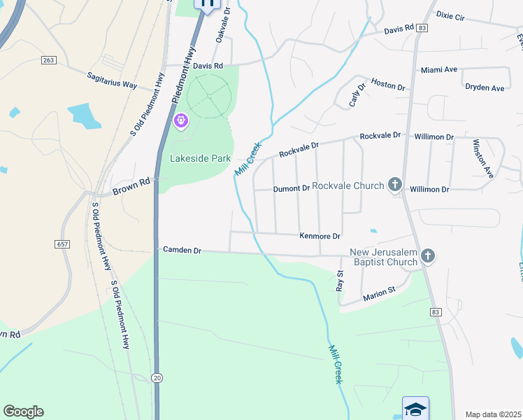 map of restaurants, bars, coffee shops, grocery stores, and more near 541 Rockvale Drive in Piedmont