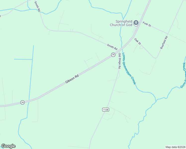 map of restaurants, bars, coffee shops, grocery stores, and more near 9380 Gibson Road in Gibson