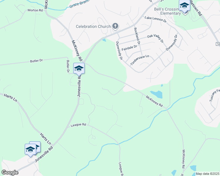 map of restaurants, bars, coffee shops, grocery stores, and more near 455 McKinney Road in Simpsonville