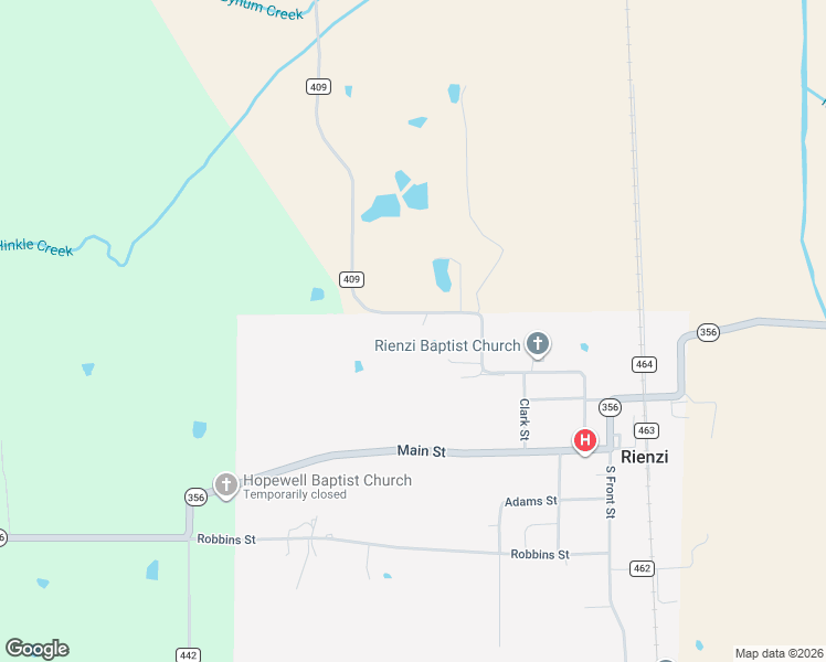 map of restaurants, bars, coffee shops, grocery stores, and more near 49 School Street in Rienzi