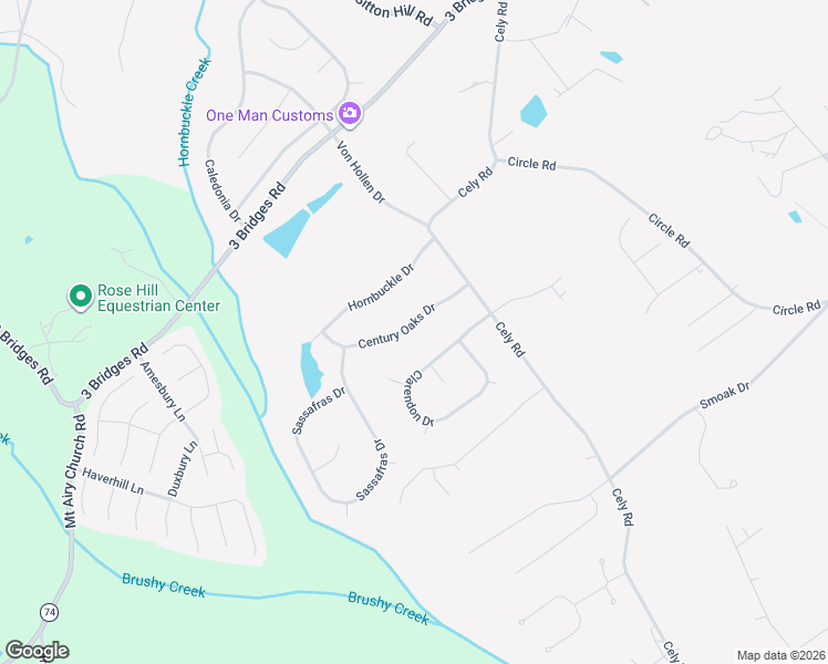 map of restaurants, bars, coffee shops, grocery stores, and more near 113 Century Oaks Drive in Easley