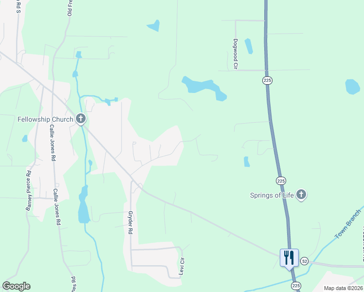 map of restaurants, bars, coffee shops, grocery stores, and more near 342 Beedie Jones Road in Chatsworth