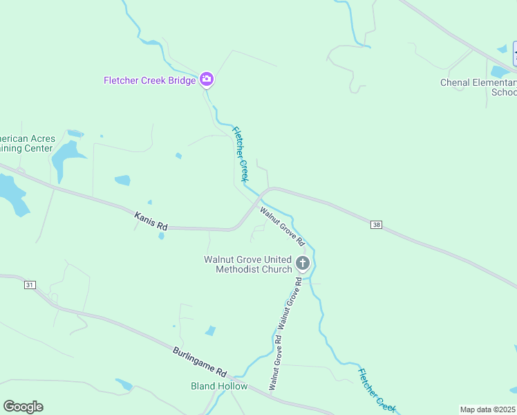 map of restaurants, bars, coffee shops, grocery stores, and more near Walnut Grove Road in Little Rock