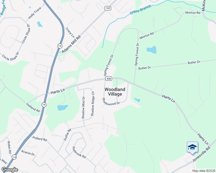 map of restaurants, bars, coffee shops, grocery stores, and more near 103 Shadowood Drive in Simpsonville