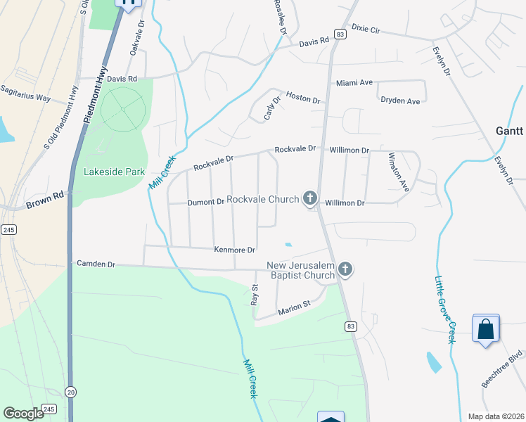 map of restaurants, bars, coffee shops, grocery stores, and more near 104 Kenmore Drive in Piedmont