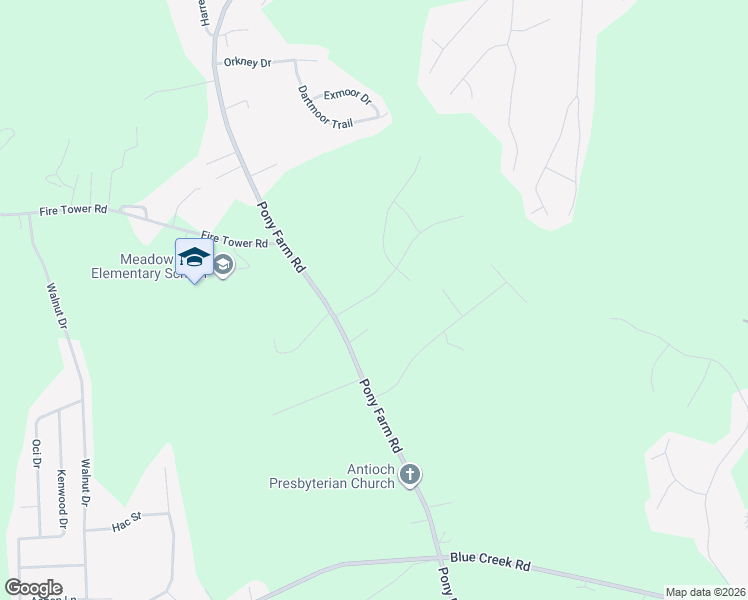 map of restaurants, bars, coffee shops, grocery stores, and more near 104 Woodbury Farm Drive in Jacksonville