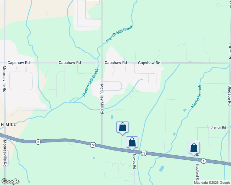 map of restaurants, bars, coffee shops, grocery stores, and more near 25850 Camden Court in Athens