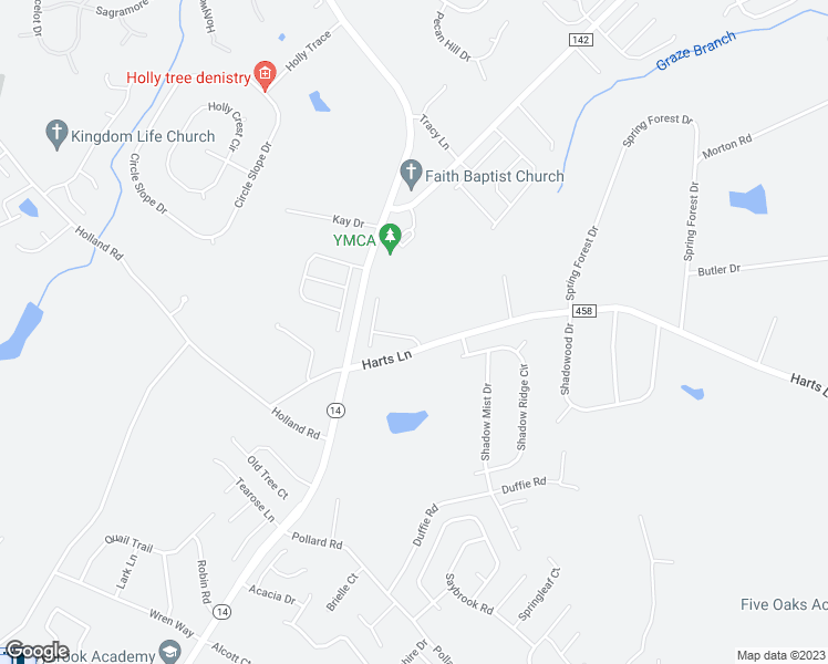map of restaurants, bars, coffee shops, grocery stores, and more near 6 Paranor Drive in Simpsonville
