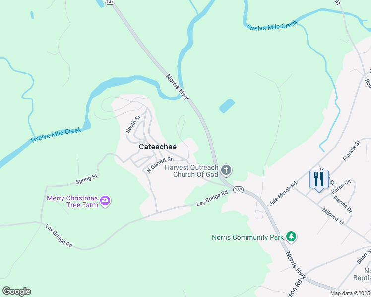 map of restaurants, bars, coffee shops, grocery stores, and more near 35 North Street in Central