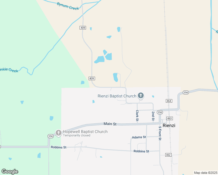 map of restaurants, bars, coffee shops, grocery stores, and more near 21 School Street in Rienzi