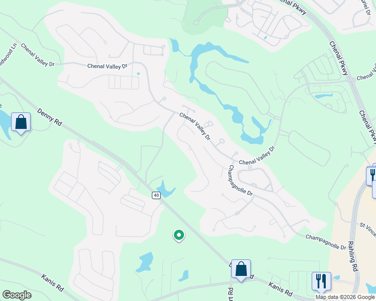 map of restaurants, bars, coffee shops, grocery stores, and more near 24 Accadia Court in Little Rock