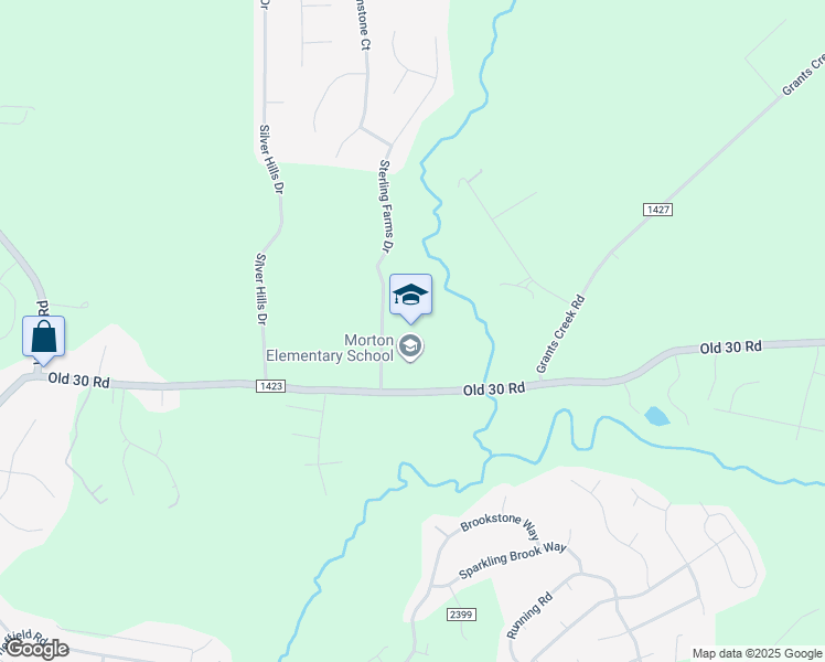 map of restaurants, bars, coffee shops, grocery stores, and more near 485 Old 30 Road in Jacksonville