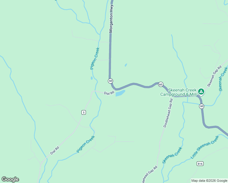map of restaurants, bars, coffee shops, grocery stores, and more near 22771 Morganton Highway in Suches