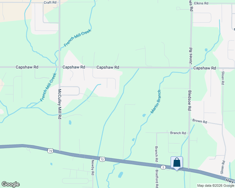 map of restaurants, bars, coffee shops, grocery stores, and more near 14716 Birchbark Street in Athens