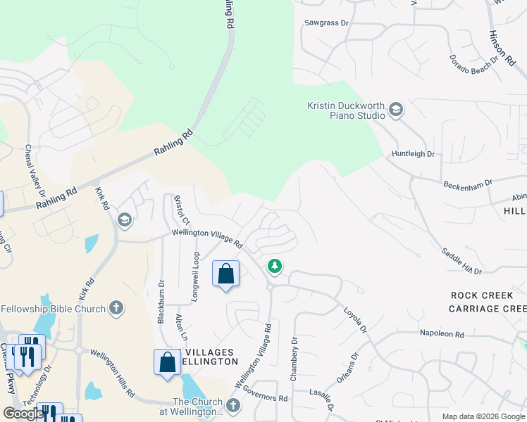 map of restaurants, bars, coffee shops, grocery stores, and more near 2202 Wellington Plantation Drive in Little Rock