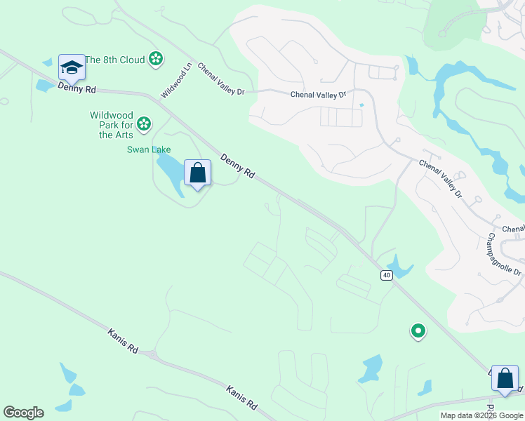 map of restaurants, bars, coffee shops, grocery stores, and more near 21 Wildcreek Cove in Little Rock