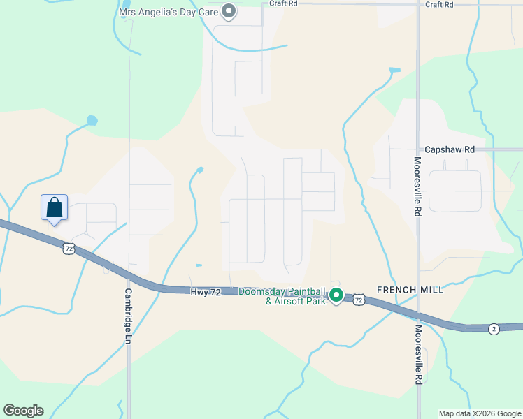map of restaurants, bars, coffee shops, grocery stores, and more near 14520 Norfleet Drive in Athens