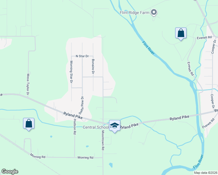 map of restaurants, bars, coffee shops, grocery stores, and more near 481 Moontown Road in Huntsville