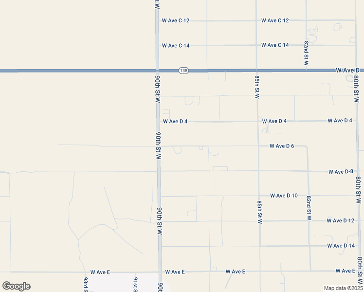 map of restaurants, bars, coffee shops, grocery stores, and more near West Avenue D 6 in Lancaster