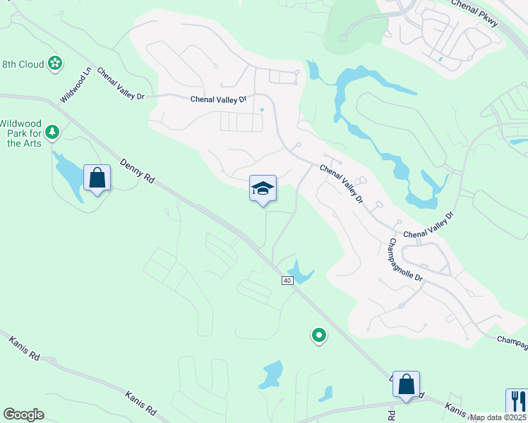 map of restaurants, bars, coffee shops, grocery stores, and more near in Little Rock
