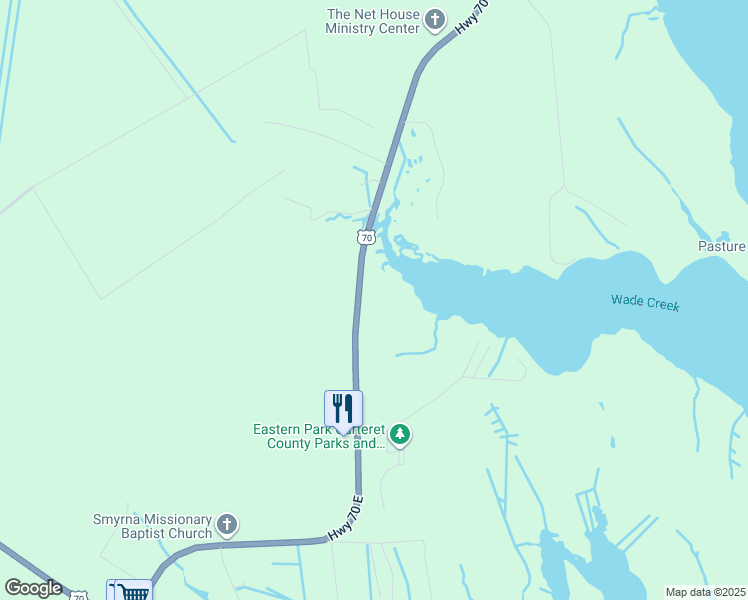 map of restaurants, bars, coffee shops, grocery stores, and more near 570 U.S. 70 in Smyrna