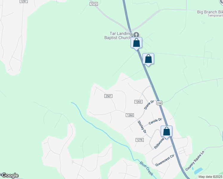 map of restaurants, bars, coffee shops, grocery stores, and more near 128 Nicole Court in Jacksonville