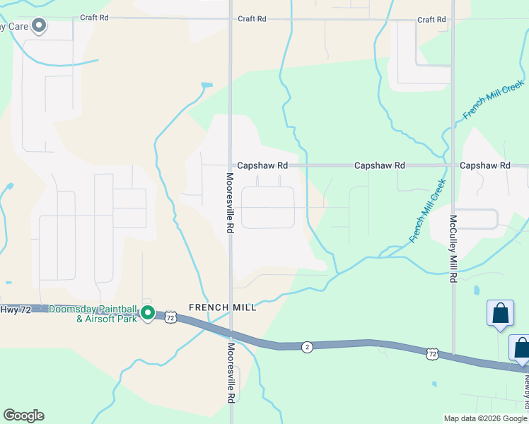 map of restaurants, bars, coffee shops, grocery stores, and more near 25104 Kingston Drive in Athens